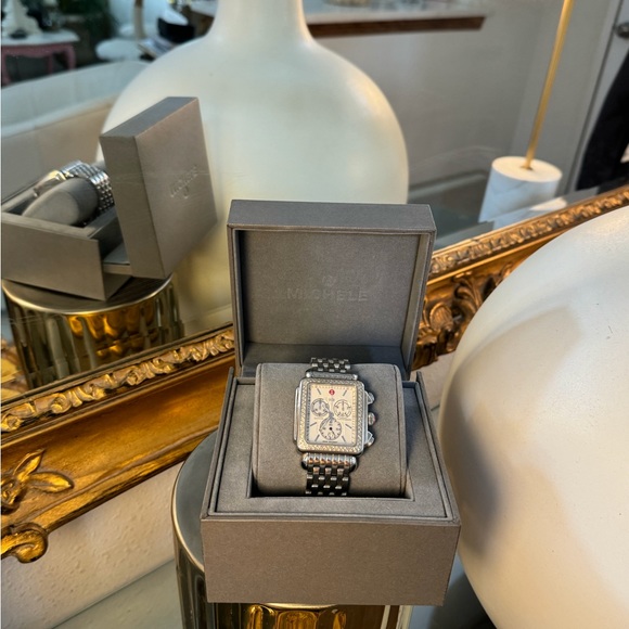 Michele XL Deco watch - Picture 1 of 8